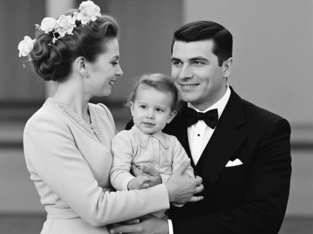 Restored and vibrant family photo after restoration.